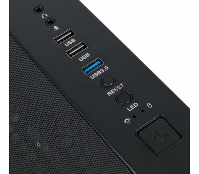 Корпус для ПК FORMULA Корпус ATX V-LINE 7713, Midi-Tower, без БП, черный