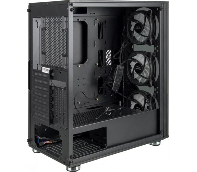 Корпус для ПК FORMULA Корпус ATX V-LINE 7713, Midi-Tower, без БП, черный