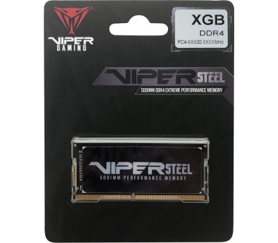 Оперативная память PATRIOT Оперативная память Viper Steel PVS432G266C8S DDR4 - 1x 32ГБ 2666МГц, для ноутбуков (SO-DIMM), Ret