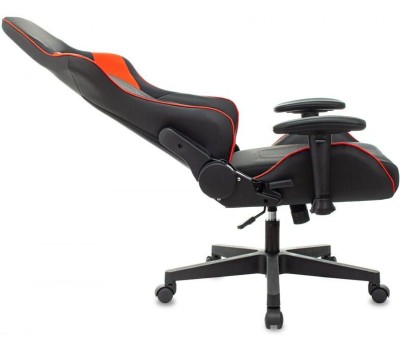 Кресло компьютерное игровое ZOMBIE Кресло игровое Thunder 1, ткань/экокожа, до 120кг, регулируемые 2D подлокотники, красный