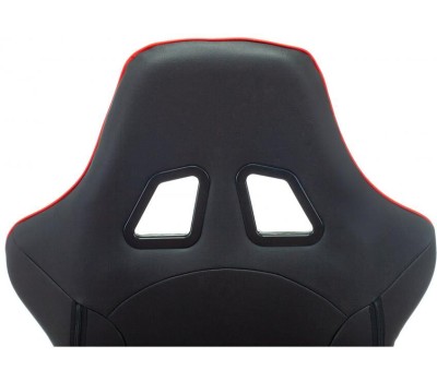 Кресло компьютерное игровое ZOMBIE Кресло игровое Thunder 1, ткань/экокожа, до 120кг, регулируемые 2D подлокотники, красный