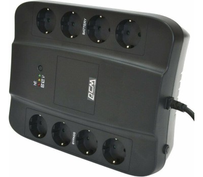 PowerCom Spider SPD-1000N ИБП {OffLine, 1000VA/550W, Tower, 8xEURO: 4 с резервным питанием, 4 с фильтрацией} (332717)