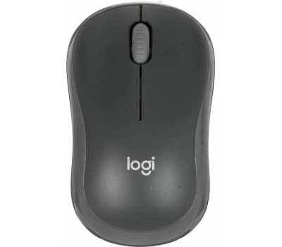 LOGITECH Мышь беспроводная M186, радио, оптическая, USB, 1000dpi, черный и серый [910-004131]