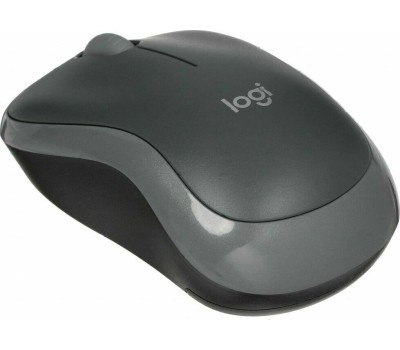 LOGITECH Мышь беспроводная M186, радио, оптическая, USB, 1000dpi, черный и серый [910-004131]