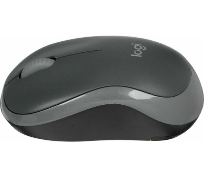 LOGITECH Мышь беспроводная M186, радио, оптическая, USB, 1000dpi, черный и серый [910-004131]