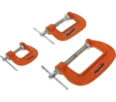 Струбцина SPARTA Набор: струбцины G-образные, 3 шт, 25-50-75 мм 206755