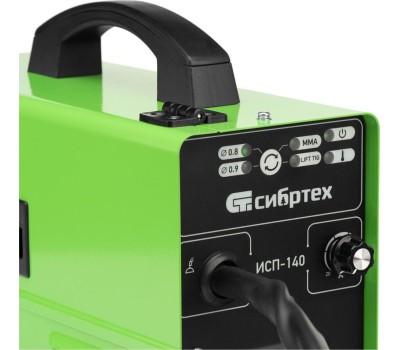 Сварочный аппарат СИБРТЕХ Аппарат инвертор. полуавтомат. сварки ИСП-140, 140 А, ПВ 60% 94321
