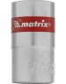 Головка торцевая MATRIX Головка торцевая, 16 мм, шестигранная, CrV, под квадрат 1/2, хромированная 13116