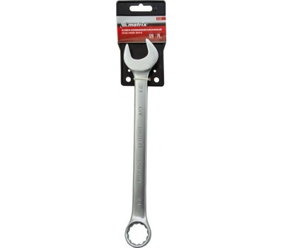 Комбинированный ключ MATRIX Ключ комбинированный, 24 мм, CrV, матовый хром 15119