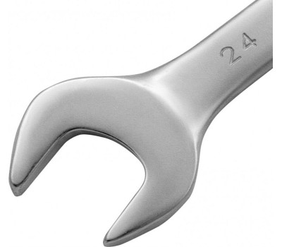 Комбинированный ключ MATRIX Ключ комбинированный, 24 мм, CrV, матовый хром 15119