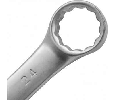 Комбинированный ключ MATRIX Ключ комбинированный, 24 мм, CrV, матовый хром 15119