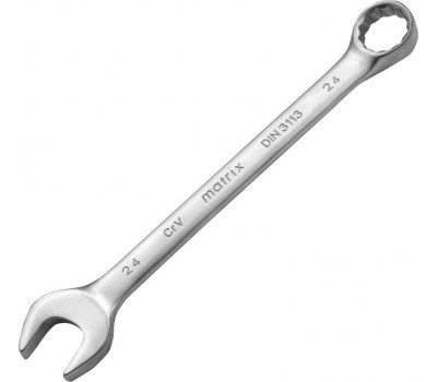 Комбинированный ключ MATRIX Ключ комбинированный, 24 мм, CrV, матовый хром 15119