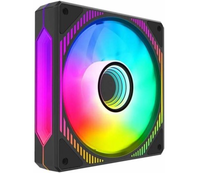 ALSEYE Вентилятор Mirror-B-P 120мм, 4-pin, 2000об/мин, 13.5 - 35.2 дБ, ARGB, черный, Ret
