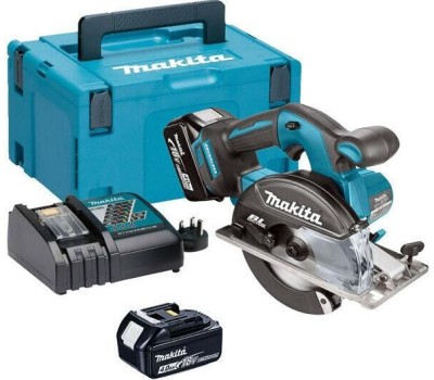 MAKITA Циркулярная пила HS301DWME, 85мм, аккумуляторная, 12В, с 2 АКБ, с ЗУ