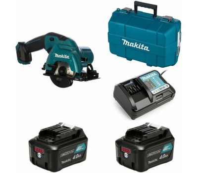 MAKITA Циркулярная пила HS301DWME, 85мм, аккумуляторная, 12В, с 2 АКБ, с ЗУ