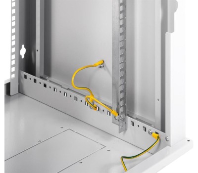 Электроника / Телекоммуникационные шкафы ЦМО Шкаф коммутационный ШРН-Эконом ШРН-Э-15.500-9005 настенный, стеклянная передняя дверь, 15U, 600x742x520 мм