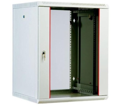 Электроника / Телекоммуникационные шкафы ЦМО Шкаф коммутационный ШРН-Эконом ШРН-Э-15.500-9005 настенный, стеклянная передняя дверь, 15U, 600x742x520 мм