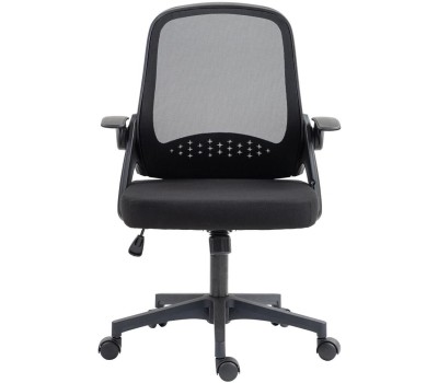 Кресло компьютерное CACTUS Кресло CS-MC212-BK, ткань, до 100кг, топ-ган, откидные подлокотники, черный