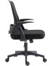 Кресло компьютерное CACTUS Кресло CS-MC212-BK, ткань, до 100кг, топ-ган, откидные подлокотники, черный