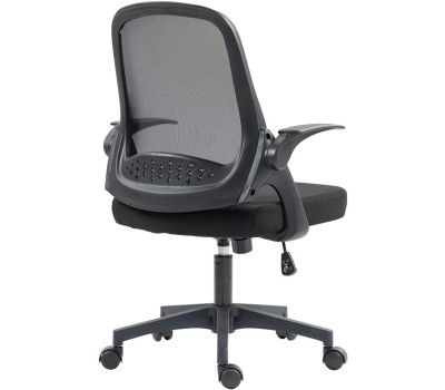 Кресло компьютерное CACTUS Кресло CS-MC212-BK, ткань, до 100кг, топ-ган, откидные подлокотники, черный