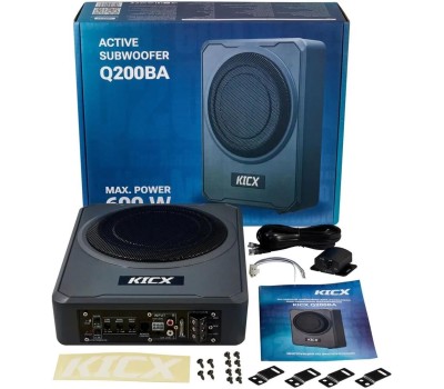 Автосабвуфер KICX Сабвуфер автомобильный Q200BA, активный [2013902]