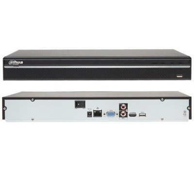 DAHUA DHI-NVR1104HS-S3/H 4-канальный IP-видеорегистратор 4K и H.265+, входящий поток до 80Мбит/с, 1 SATA III до 8Тбайт