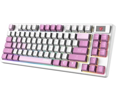 Клавиатура MSI Клавиатура GAMING RU FORGE GK600 TKL W VIOLET RU