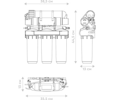 Фильтр для воды БАРЬЕР Н151Р15 Водоочиститель ПРОФИ Осмо 100 (исп. Лайт)