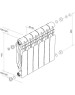 Радиатор ROYAL THERMO Радиатор биметаллический Revolution B 350 - 5 секц