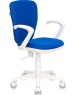 Кресло БЮРОКРАТ Кресло детское KD-W10AXSN синий 26-21 крестовина пластик пластик белый