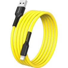 Кабель SMARTBUY (iK-512-S21by) S21 Lightning желтый, 2.4 А, сил., 1 м