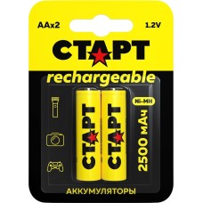 Аккумулятор СТАРТ (19341) HR6 AA 2500mAh Ni-MH BL2