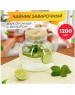 POMIDORO POMI D'ORO P250088 Neri Чайник заварочный стеклянный с фильтром-пружиной и бамбуковой крышкой, 1200мл.