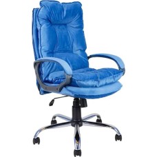 Компьютерное\Офисное кресло ЯРКРЕСЛА Кр85 ТГ СП ХРОМ HT46 (ткань голубая)