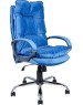 Компьютерное\Офисное кресло ЯРКРЕСЛА Кр85 ТГ СП ХРОМ HT46 (ткань голубая)