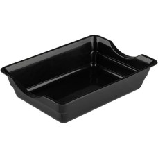 РЫЖИЙ КОТ Лоток глубокий без сетки 36*26*9 см., черный (106091)