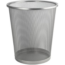 Ведро САНАКС 42020 круглое, 20 л, сетчатое, офисное, металлическое, без крышки. Нержавеющая сталь SUS 410. Цвет СЕРЫЙ