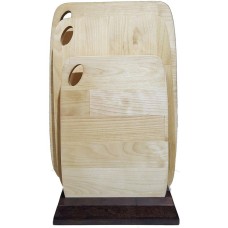 РОССИЯ 375225 Набор разделочных досок 1,8 см, массив березы, 3 шт: 18х25, 22х32, 25х35 см, покрыты маслом