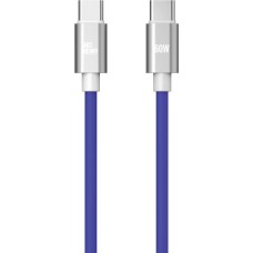 Кабель AKSBERRY (6900327690011) X165 Liquid silicone Type-C -Type-C, синий