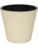 Горшок цветочный HOMVER Pepper D160мм, 1,6л с дренажной вставкой (светло-бежевый) 221606425/01