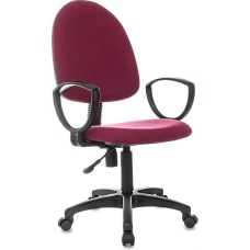 Кресло компьютерное БЮРОКРАТ Кресло Престиж, ткань, до 120кг, пружинно-винтовой, бордовый