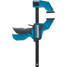 Струбцина GROSS Струбцина реечная, быстрозажимная, пистолетного типа, пошаговый механизм, пластиковый корпус, 150 мм 20700