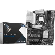 Материнская плата MSI Материнская плата PRO B860-P B860, LGA1851, 4*DDR5, 4*PCIEx16, 3*M.2, 1*TypeC, 2*USB3.2Gen2, 6*USB3.2Gen1, 8*USB2.0, 4*SATA3.0, 5G, Type-C(DP), DP, HDMI, ATX, RTL