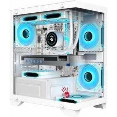 Корпус для ПК BLOODY Корпус mATX BD-CC105, Midi-Tower, без БП, белый [bd-cc105-wh]