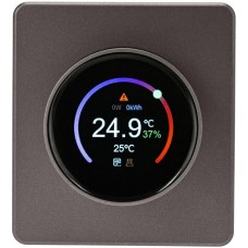 KRANZ Терморегулятор ROUND Wi-Fi с/у титан