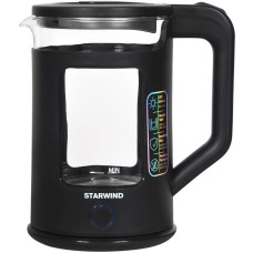 STARWIND Чайник электрический SKG2061, 1.5л, стекло/пластик