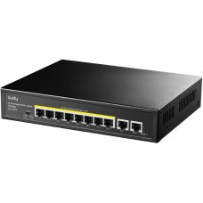 Коммутатор CUDY Коммутатор 8-Port Gigabit PoE+ Switch with 2 Gigabit Uplink Ports 120W 8 RJ-45 10/100/1000M PSE ports +2 RJ45 10/100/1000 Uplink Port Unmanaged PoE+ Switch 120W, 802.3af/at standard,Alternative 1/2(+),3/6(-), Steel Case, Watchdog, 120W int