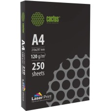 Бумага CACTUS Бумага LaserPrint CS-LPA4120250, A4, для лазерной печати, 250л, 120г/м2, белый