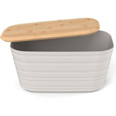 Хлебница Ambient APR002PSBG Хлебница Prime бежевая с бамбуковой крышкой