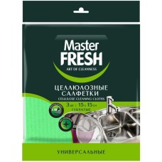 Набор салфеток MASTER FRESH С0007803 Master FRESH салфетки целлюлозные, 3 шт 15*15см Китай